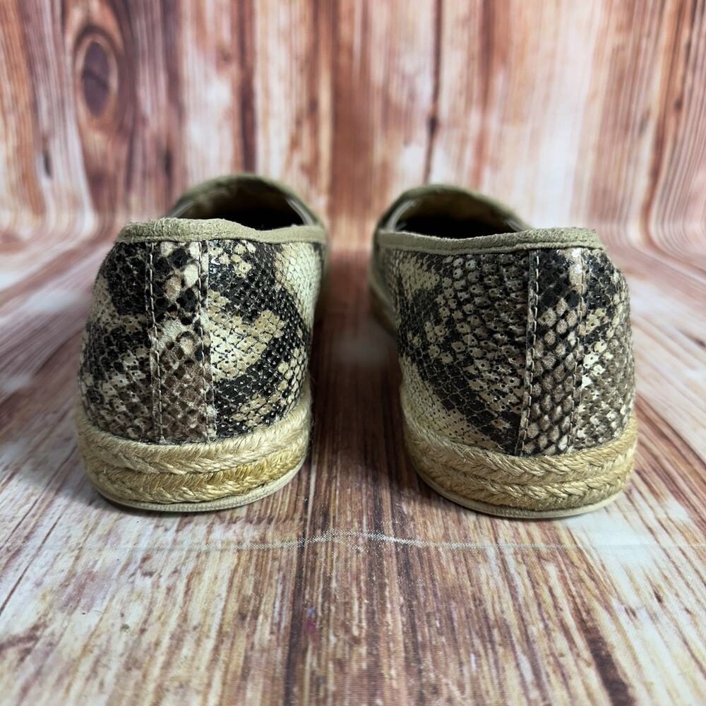 Clarks AZELLA MAJOR Womens Size 9.5 M Snakeskin Espadrille Loafers Flats Shoes - Picture 4 of 10